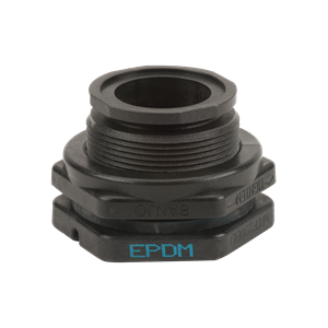 MTF220BD by Banjo | Manifold Bottom Drain Tank Flange | 2" x 2" Full Port Manifold Flange | 3-1/4" Hole Size | 300 PSI | Gasket: EPDM | Polypropylene | Pack of 10