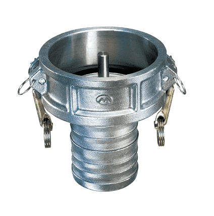 VRP-A4040 by Kuriyama | Petroleum Quick-Acting Coupling Vapor Recovery Coupler with Probe | Part A | 4" Female Coupler x 3" Hose Shank | Aluminum