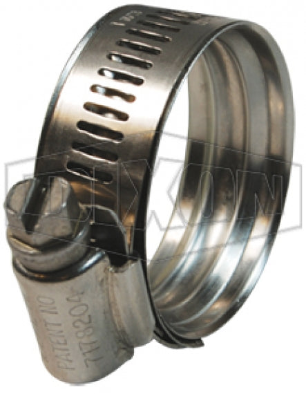 WSS64 by Dixon Valve | Style WSS | WaveSeal Clamp | 9/16" Band Width | Hose OD Range: from 3-7/16" to 4-5/16" | 300 Stainless Steel Band | 410 Stainless Steel Screw | Box of 10