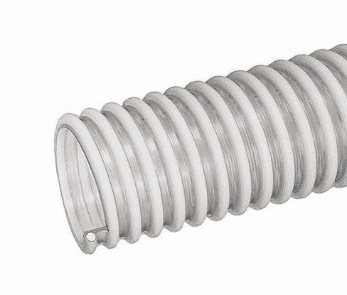 WBS200X100 Tigerflex by Kuriyama | WBS Series | Food Grade Static Dissipative Material Handling Hose | 2" ID | PVC | 100ft Length