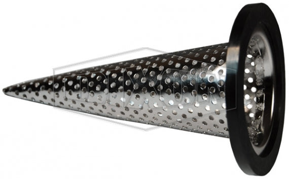 WH400-A by Dixon Valve | Cam & Groove | Witches Hat Strainer | 4" Size | 304 Stainless Steel