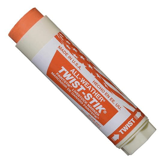 061040 All-Weather Twist-Stik Livestock Marker - Orange - (Case of 72) - Beltsmart