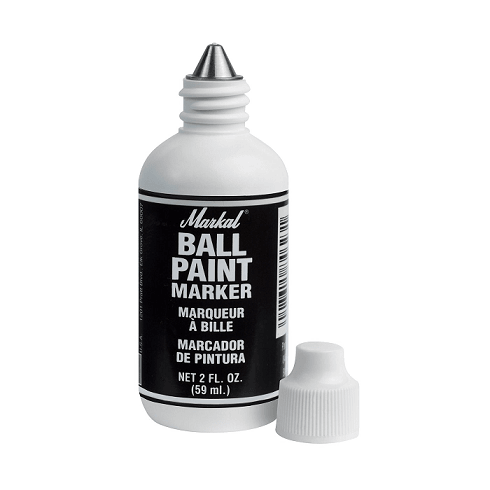 084623 Markal Ball Paint Marker - 1/8" (3 mm) Mark Size - Black (Case of 48) - Beltsmart