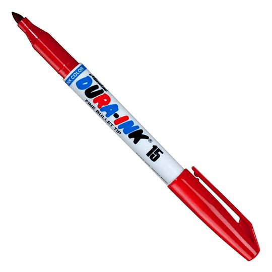 096022 Markal DURA-INK 15 - 1/16" (1.5 mm) Mark Size - Red - (Case of 72) - Beltsmart