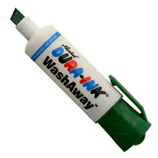 096303 Markal DURA-INK WashAway - 1/8" (3 mm), 5/8" (16 mm) Mark Size - Green - (Case of 48) - Beltsmart
