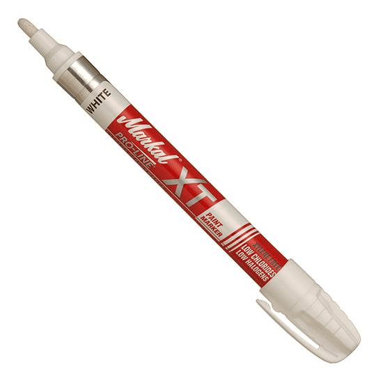 097250 Markal PRO-LINE XT - 1/8" (3 mm) Mark Size - White (Case of 48) - Beltsmart