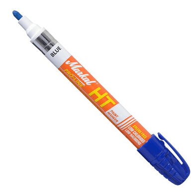 097305 Markal PRO-LINE HT - 1/8" (3 mm) Mark Size - Blue (Case of 48) - Beltsmart