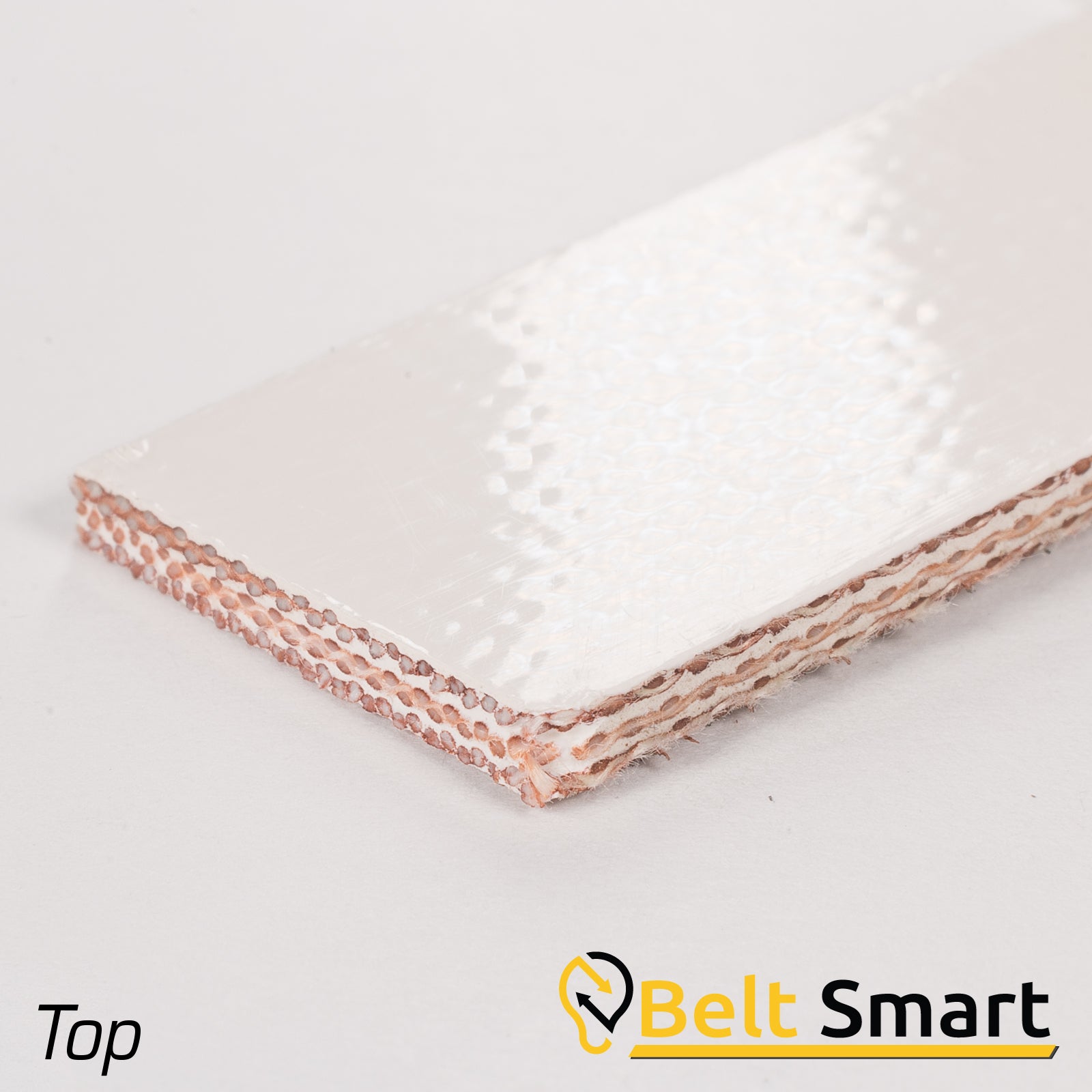BS010 - #10 Beltservice 3 Ply Poly 105 White Teflon COS Conveyor Belt
