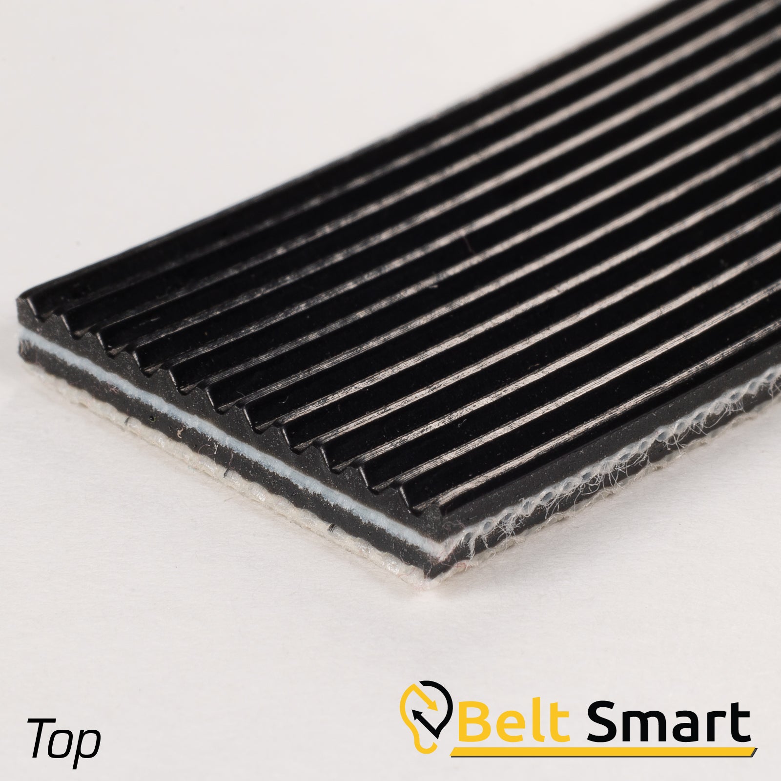 BS118 - #118 Beltservice 2 Ply Black Poly CR67 PVC LG x Bare QW AS Conveyor Belt