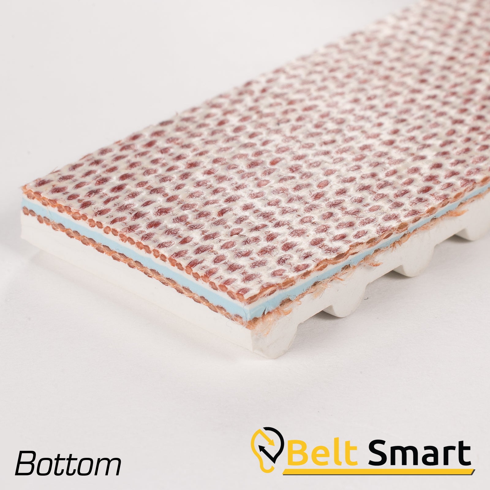 BS013A - #13a Beltservice 2 Ply Fabsyn Corrugated White Nitrile COS Conveyor Belt