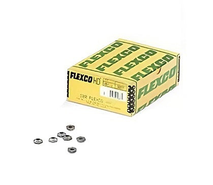 20387 Flexco Extra Nuts | Slotted | For Fastener # 375X, 550, 1, 140, 190, RP1 | Everdur | 100/Box