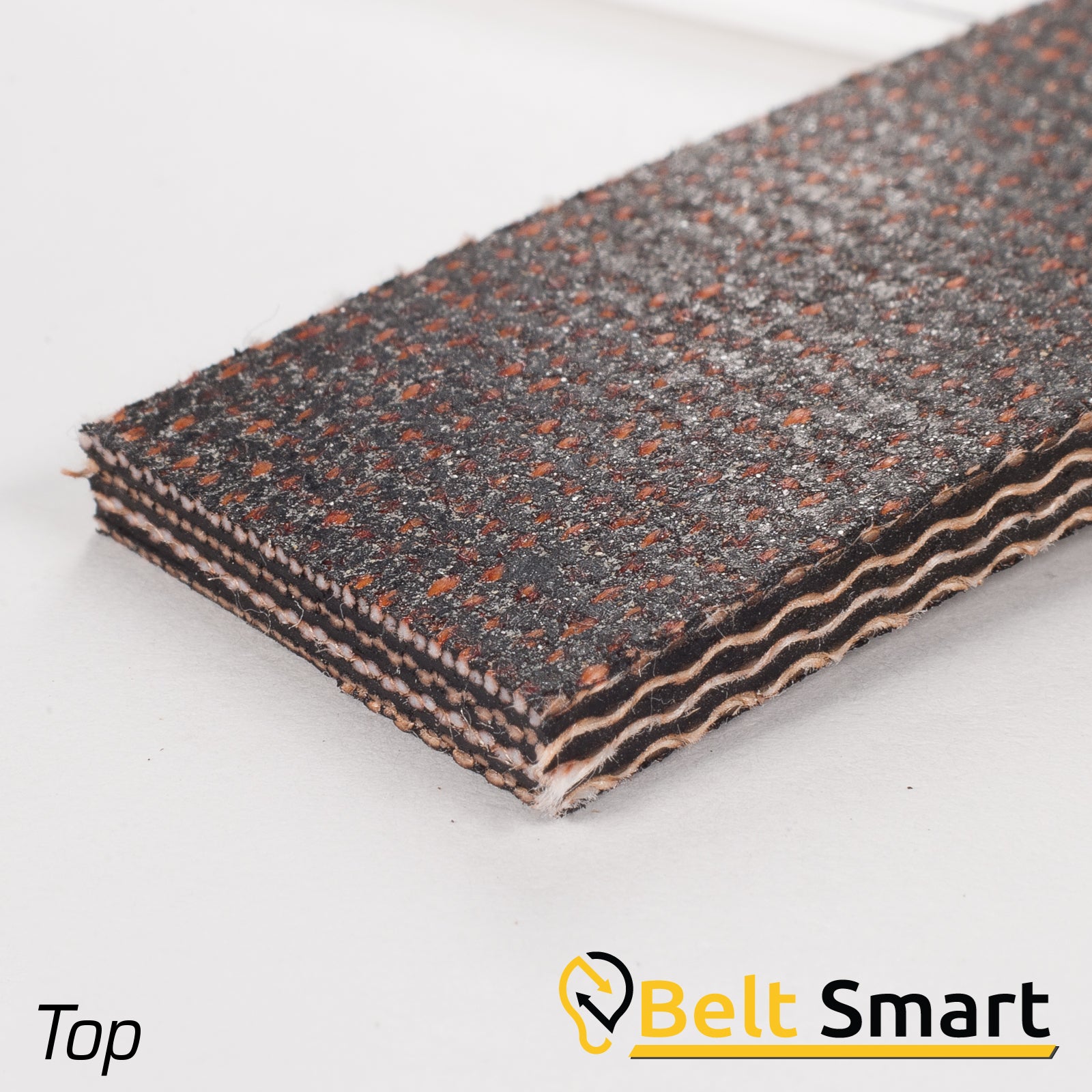 BS027 - #27 Beltservice 4 Ply Poly 180 Black HD Nitrile FBS Conveyor Belt