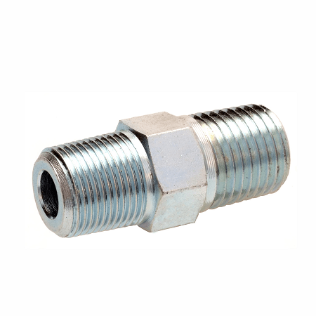 43379 Alemite Straight Adapter - Thread: 1/4" NPTF(m) - Thread (M / F): 1/2"-27 Taper(m)