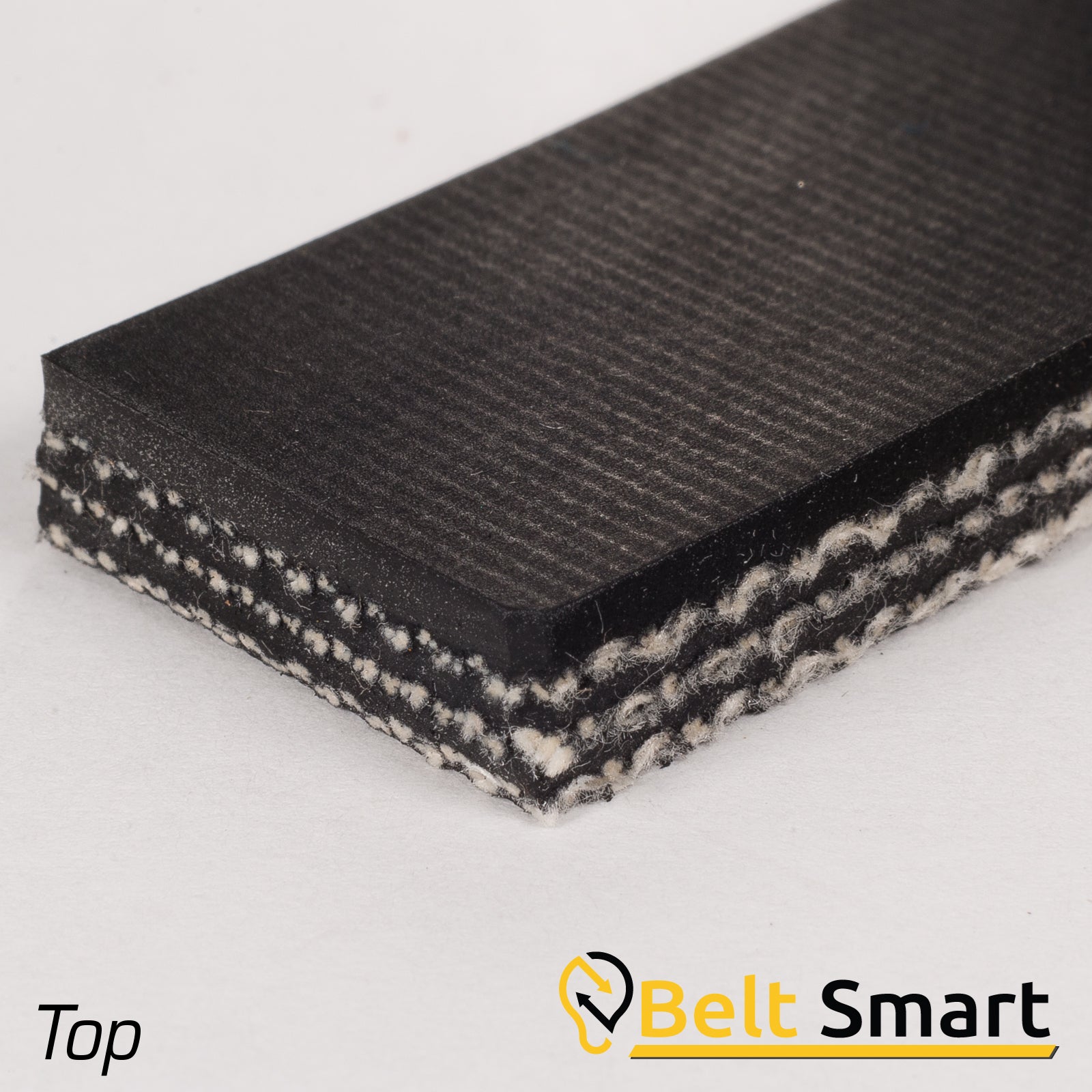 BS048 - #48 Beltservice 3 Ply CP 30 Black 1/16" x FS Conveyor Belt