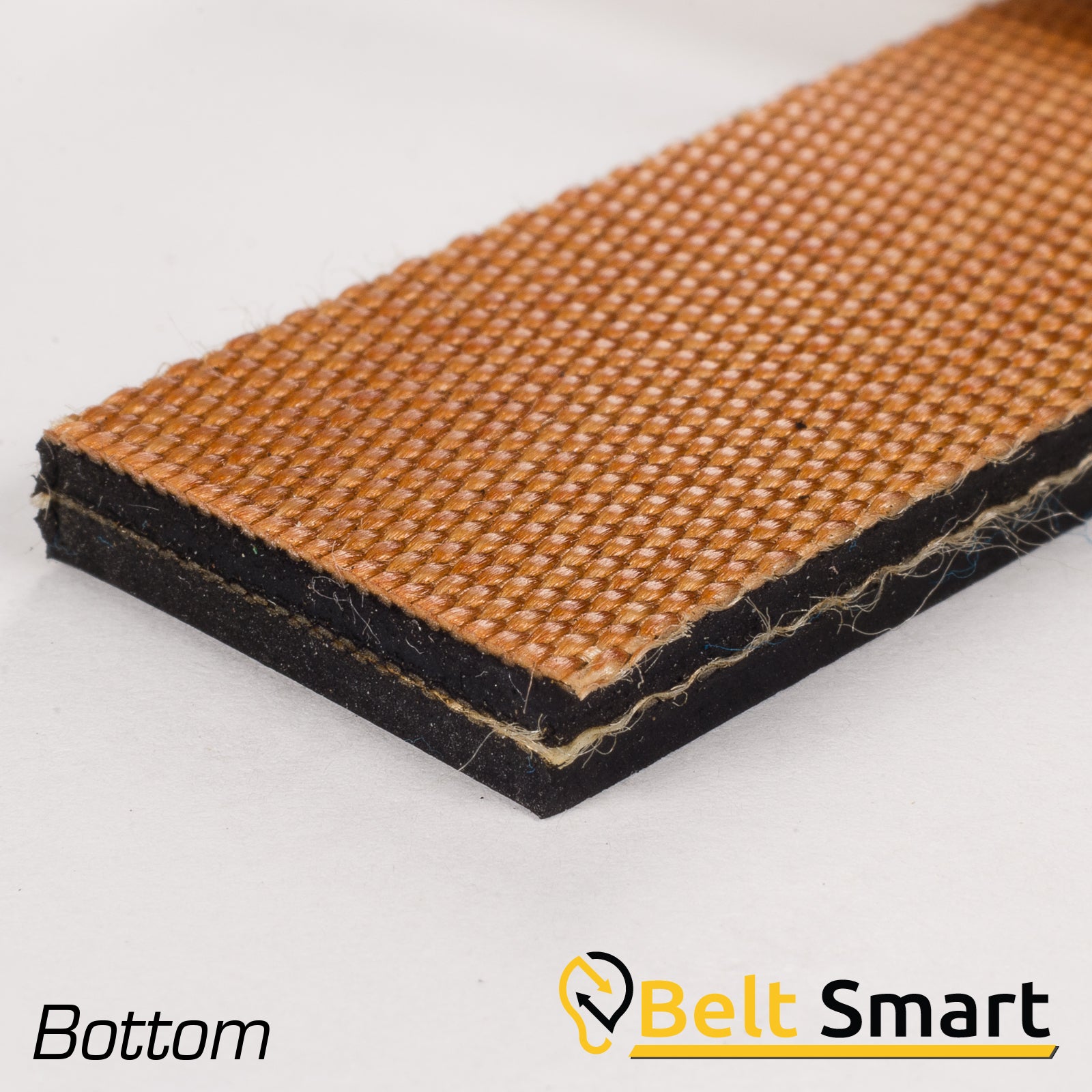 BS052 - #52 Beltservice 2 Ply 150 Black 1/32" x Bare Conveyor Belt
