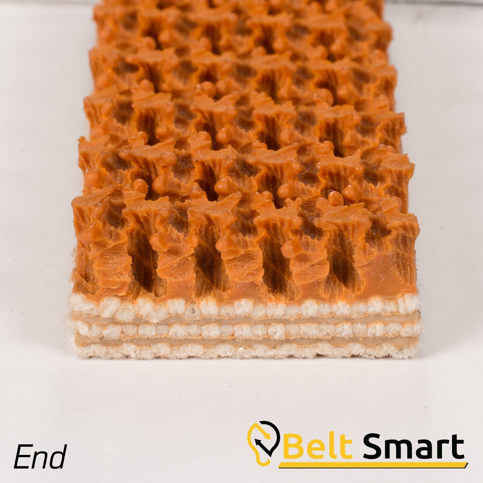 BS058 - #58 Beltservice 3 Ply CP 30 Tan Rubber Roughtop x FS Conveyor Belt