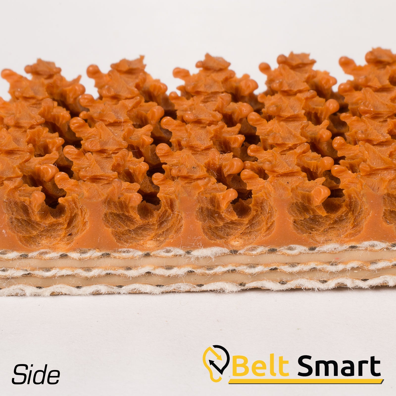 BS058 - #58 Beltservice 3 Ply CP 30 Tan Rubber Roughtop x FS Conveyor Belt
