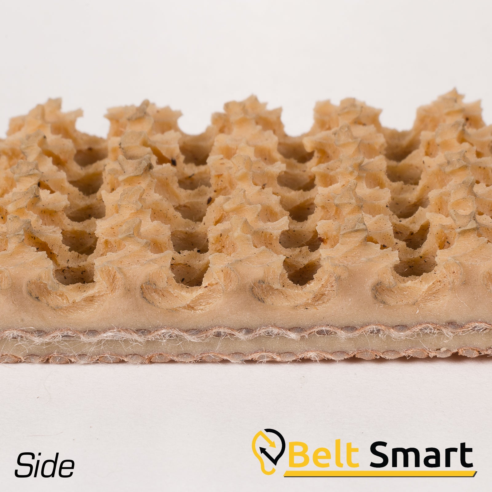 BS059A - #59a Beltservice 2 Ply 160 Tan Pure Gum Roughtop x Bare Conveyor Belt
