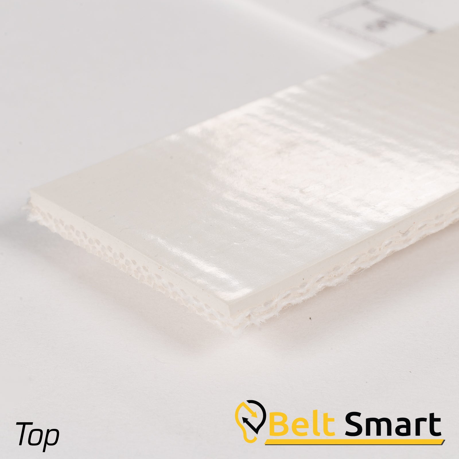 BS005 - #5 Beltservice 2 Ply Poly 60 White Nitrile COS Conveyor Belt