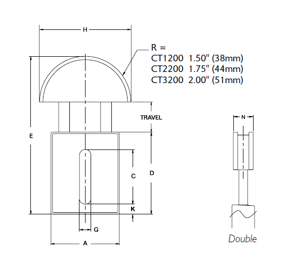CT2203 by Fenner Drives | Chain Tensioners | Double Chain #50