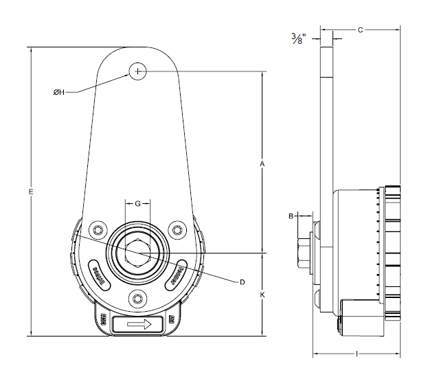 RT4902 by Fenner Drives | RT4900 Series T-Max Tensioners | Force Range: 0-70 lbs