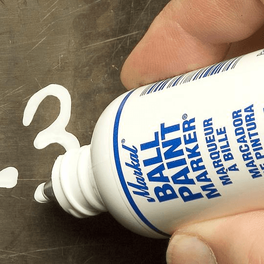 084621 Markal Ball Paint Marker - 1/8" (3 mm) Mark Size - Yellow (Case of 48) - Beltsmart