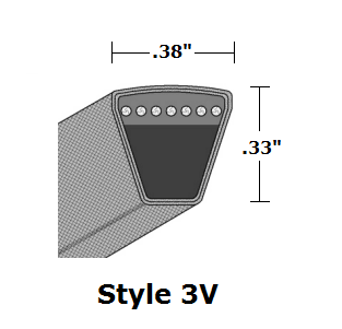 D&D Dura-Prime 3V710 V-Belt - 3/8" X 71" Industrial Drive Belt 2 thumbnail image