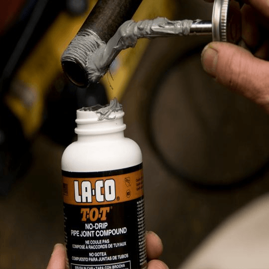 012219 La-Co T-O-T Pipe Thread Sealant - 1/2 pt - Brush in Cap - (Case of 24) - Beltsmart
